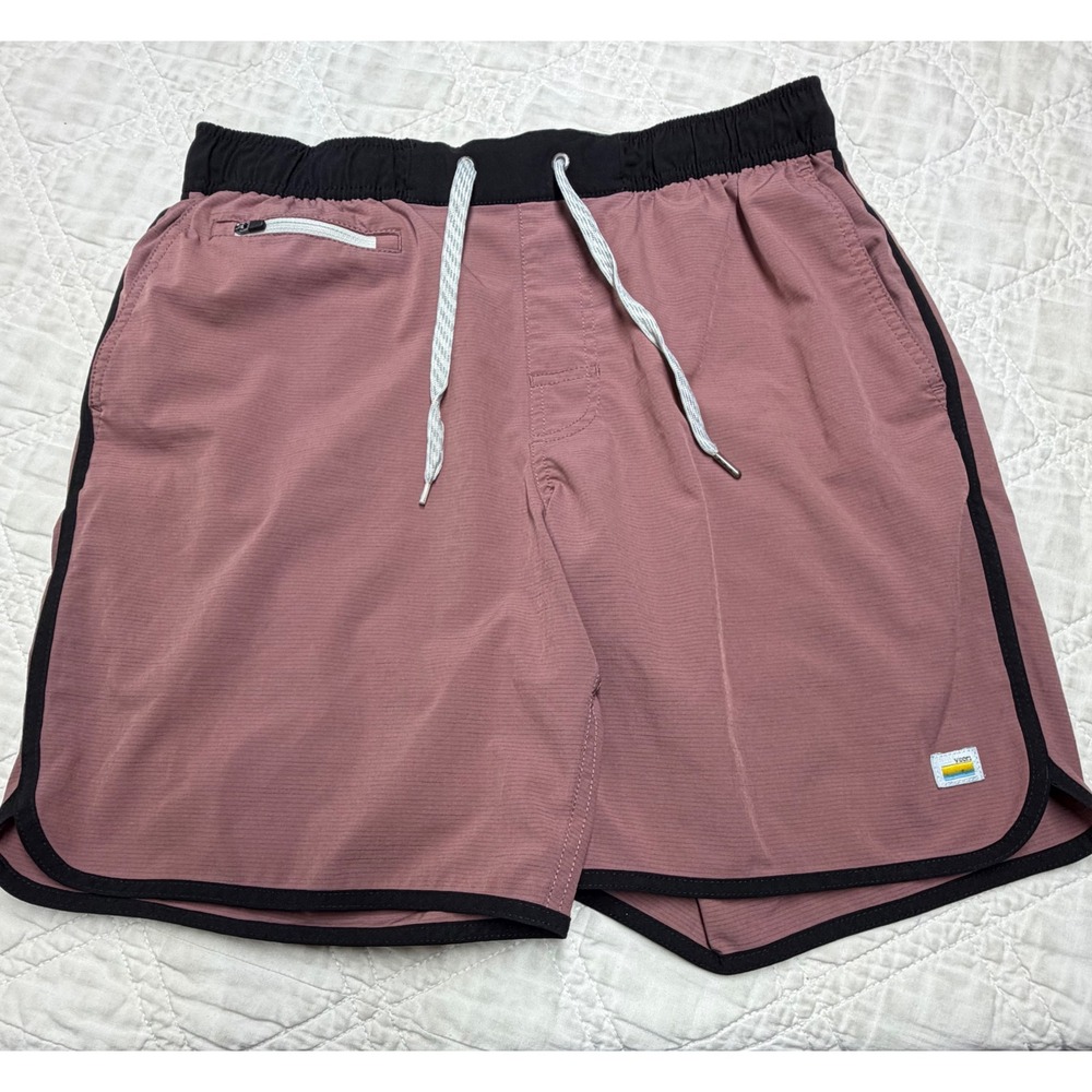Vuori Banks Shorts Mens Medium Mauve Pink Athletic Gym V330